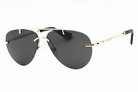 Burberry BE3151 110987 Mens Rimless Pilot Sunglasses Gold Grey New Case