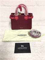 BURBERRY SMALL BANNER LEATHER BAG BERRY PINK 4591866