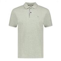 Burberry London Grey Embroidered Chest Logo Polo Shirt - Small - M Regular