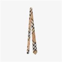 Burberry Check Silk Tie, Archive beige