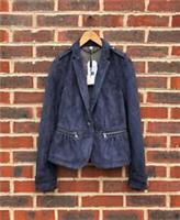 New Burberry Brit Ladies Suede BETHERSDEN Peplum Jacket Sample UK6 US4 EU34 - 6 Regular