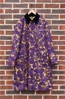 NEW Burberry Ladies Rose Print Waxed Cotton Coat UK4 US2 Purple Yellow Floral - 4 Regular