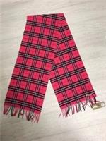 BURBERRY GIANT CASHMERE SCARF HOT PINK CHECK UNISEX RRP &pound;449
