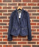 New Burberry Brit Ladies Suede BETHERSDEN Peplum Jacket Sample UK6 US4 EU34 - 6 Regular