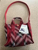 BNWT authentic Burberry Mini Check Knitted Tote Bag