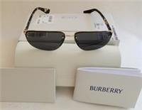 BNIB BURBERRY SUNGLASSES ITALY BE3164 110987 LIGHT GOLD/DARK GREY 63[]15 140 3N