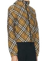 Burberry Womens Reversible Cropped Classic Check Jacket.sz M(uk 10/12)