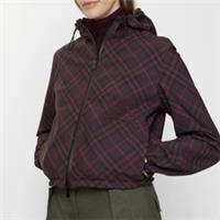 Burberry Womens Reversible CROPPED Classic Check Jacket.sz S(uk 6-8). Wine Red - S Regular