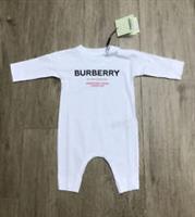 Burberry white baby-grow age 3 months