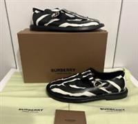 BNIB | Burberry hannie zebra print t-bar shoe UK Size 8 | EU 41 |Black And White