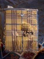 Burberry Lambswool Scarf New With Tags Rare Yellow Limited Issue Design