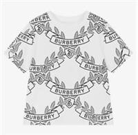 Burberry White Cotton Oak Leaf Crest T-Shirt age 14 Yrs BNWT RRP £200