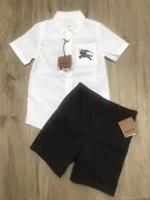 Burberry boys shorts & white shirt age 8 Yrs BNWT RRP £360