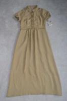 Burberry Brown Vintage Seta Silk Button Up Long Dress Womens EU 36 UK8 US 6 - 8 Regular