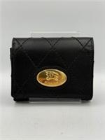Burberry Black Leather Quilted Card Holder