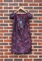 BRAND NEW Burberry Prorsum Ladies Sheath Dress UK6 US4 EU34 IT38 Purple Floral - 6 Regular