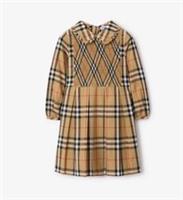 Burberry check poplin dress girls age 10 years