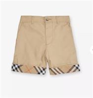 Burberry Franklin Check Turn-Up Cotton Shorts age 8 years