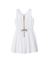 Burberry Check Trim Cotton Dress white sleeveless age 10 yrs new RRP £275