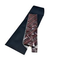 New Vintage Burberry Silk Tie Burgundy Diagonal Stripe Gift Envelope Wrapper