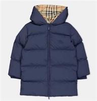 Burberry Kids Navy Blue Puffer Coat - Size 14Y (164cm - BNWT RRP &pound;600