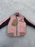 Genuine Burberry Girls Satin Deer Bomber Jacket Age 2 New With Tags