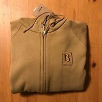 Burberry Women's Letter Graphic Cotton Blend Zip Hoodie-Honey-XL RRP £550