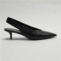 Burberry Malinda Leather Kitten Heel Slingback PumpsBlack 8053462 EU36.5 UK3.5