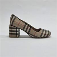 Burberry Joy Vintage Check Block Heel Pumps Beige 8045224 EU40 UK7