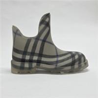 Burberry Marsh Checked Ankle Boot Grey 8088921 EU38 UK5