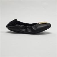 Burberry TB Logo Plaque Ballerina Flat Black 8055853 EU36 UK3