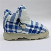Burberry Check Pillow Boots Blue White 8074738 EU40 UK6