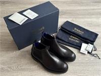 Burberry Tricker's Black Leather Chelsea Ankle Boots UK 6 Dee Low NEW