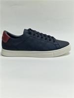 Burberry Perforated Check Leather Sneakers Black Claret Melange 8041373 EU39 UK5