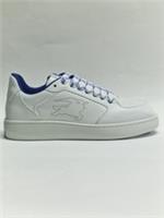Burberry Leather EKD Logo Low-Top Sneakers White Blue 8095424 EU41 UK7