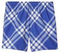 Burberry Check-print Swim Shorts Blue/White 8079900 L