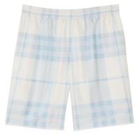 Burberry Silk-Twill Check Shorts Blue 8065957 S