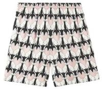 Burberry Rabbit-Print Shorts Black Pink 8064231 S