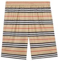 Supreme Burberry Logo Print Silk Twill Shorts Archive Beige 80526611 S