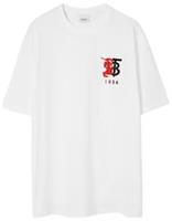 Burberry Contrast Logo Graphic Cotton T-shirt White 8022308 L