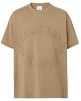 Burberry Embroidered-Logo Cotton T-shirt Beige 8060915 XL
