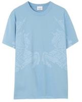 Burberry Equestrian Knight T-Shirt Light Blue 8070914 M