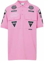 Burberry Bubblegum Badge-Applique Polo Pink 8041300 M