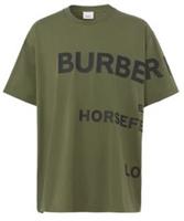 Burberry Horseferry Print Cotton Oversized T-shirt Olive/Black 80552491 S