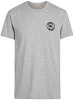Burberry Embroidered Logo Cotton T-shirt Grey/Black 8004055 XXL