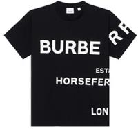 Burberry Horseferry Print Cotton T-shirt Black/White 8080543 XS