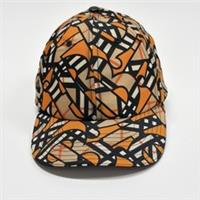 Burberry Monogram Print Baseball Cap Orange 8056544 XL