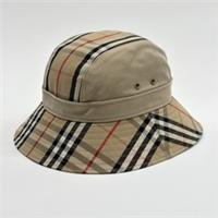 Burberry Women's Supernova Check Bucket Hat Honey Beige 8057384 S