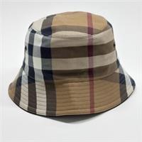 Burberry Check Cotton Canvas Bucket Hat Birch Brown 8041616 / 8052981 L