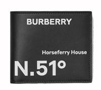 Burberry Coordinates Print Bifold Wallet Black/White 80649271